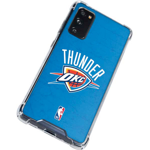 NBA OKC Thunder Distressed Galaxy S20 FE Clear Case